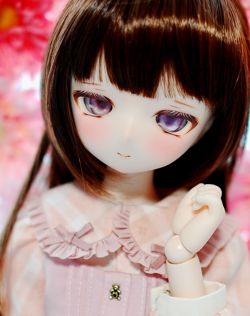 【3/1(日)20時から販売】DDH-01(セミホワイト肌)カスタムヘッド+自作レジンアイ1組