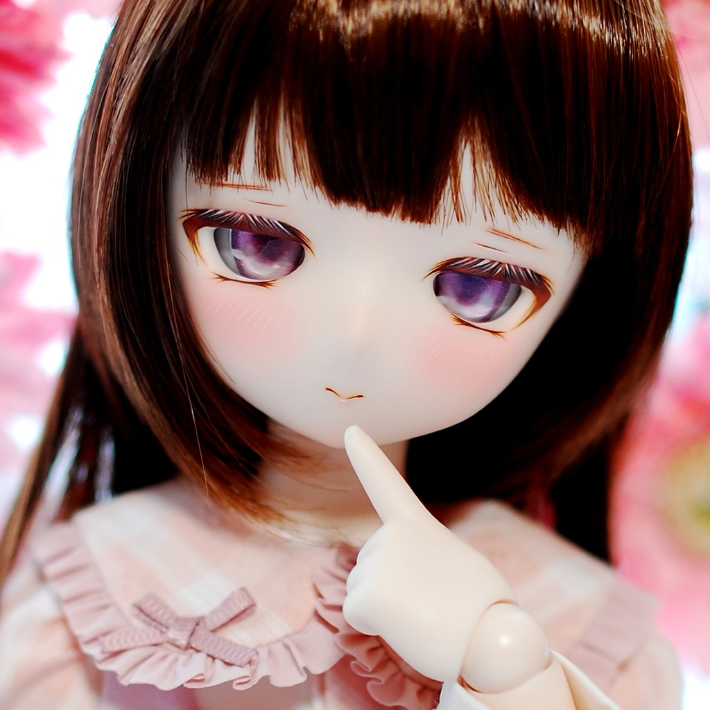 【3/1(日)20時から販売】DDH-01(セミホワイト肌)カスタムヘッド+自作レジンアイ1組