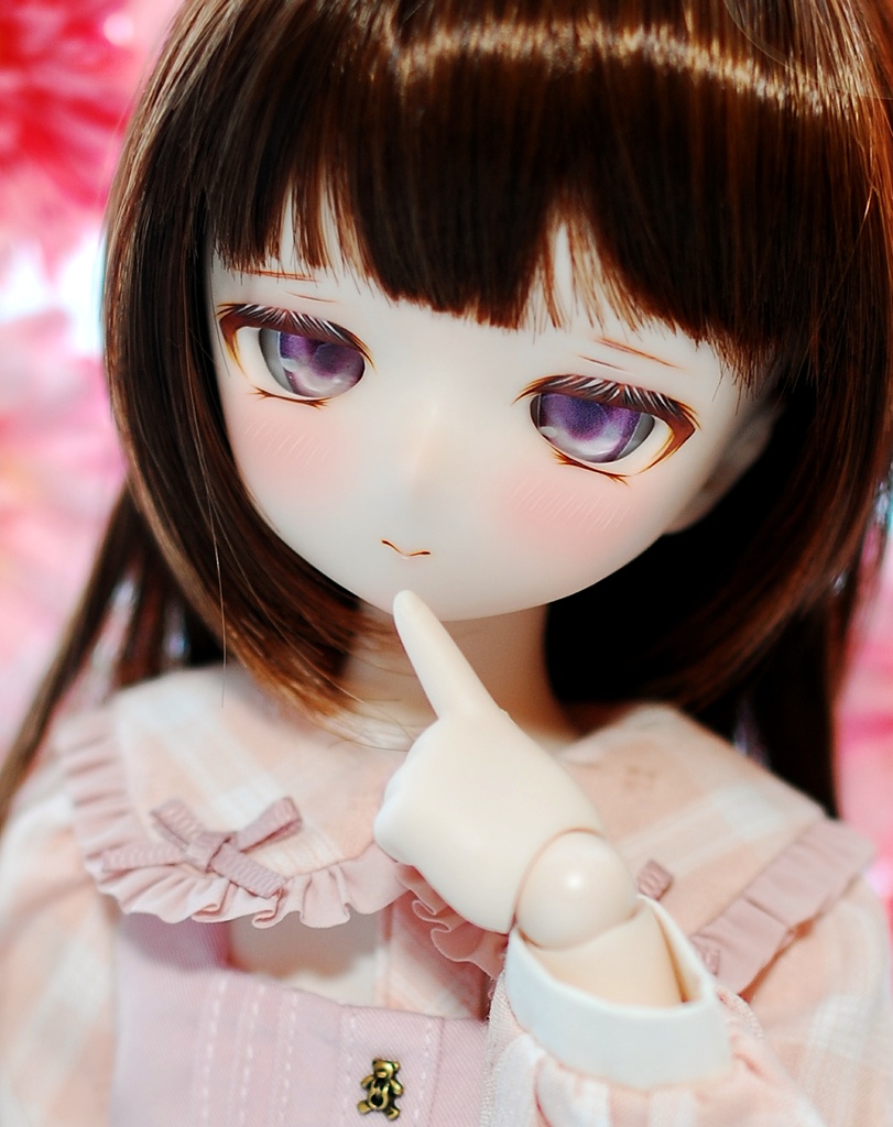 【3/1(日)20時から販売】DDH-01(セミホワイト肌)カスタムヘッド+自作レジンアイ1組