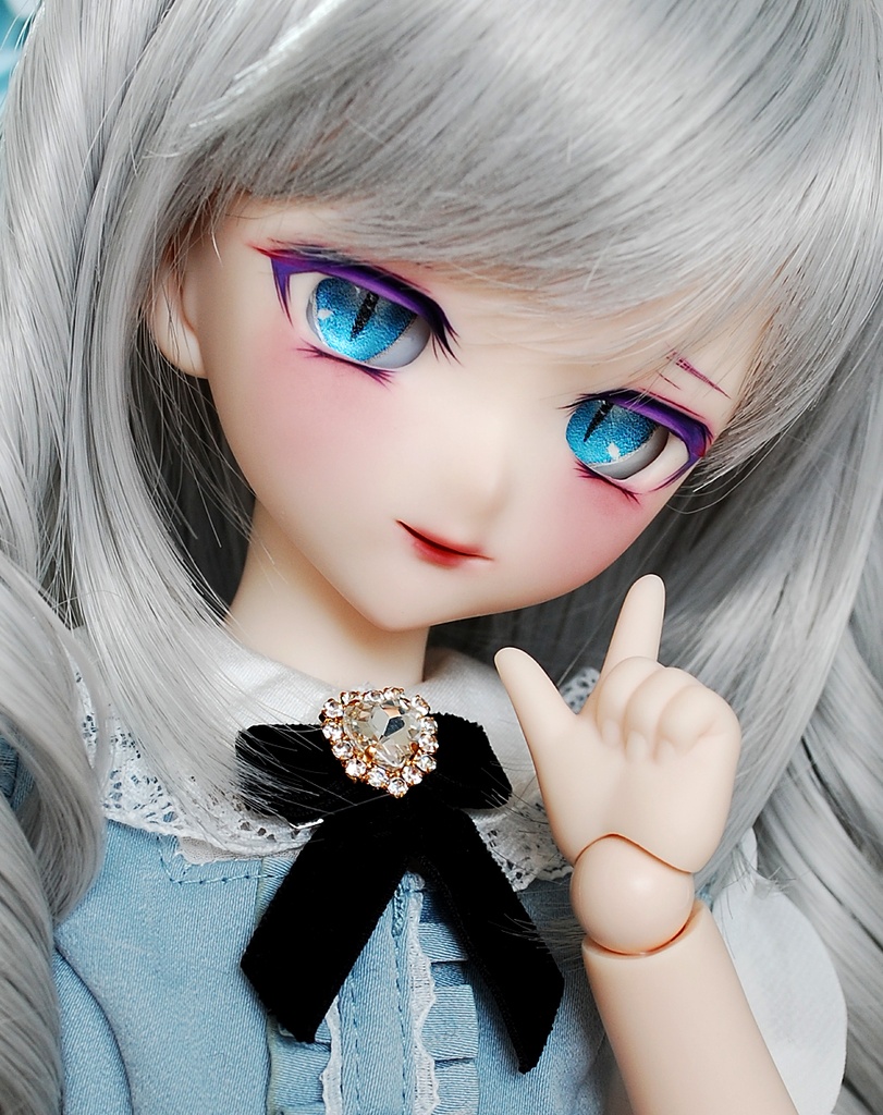 【SOLD OUT】儚い美しさ/Ephemeral Beauty DDH-10(セミホワイト肌)カスタムヘッド+自作レジンアイ+自作ブレスレット