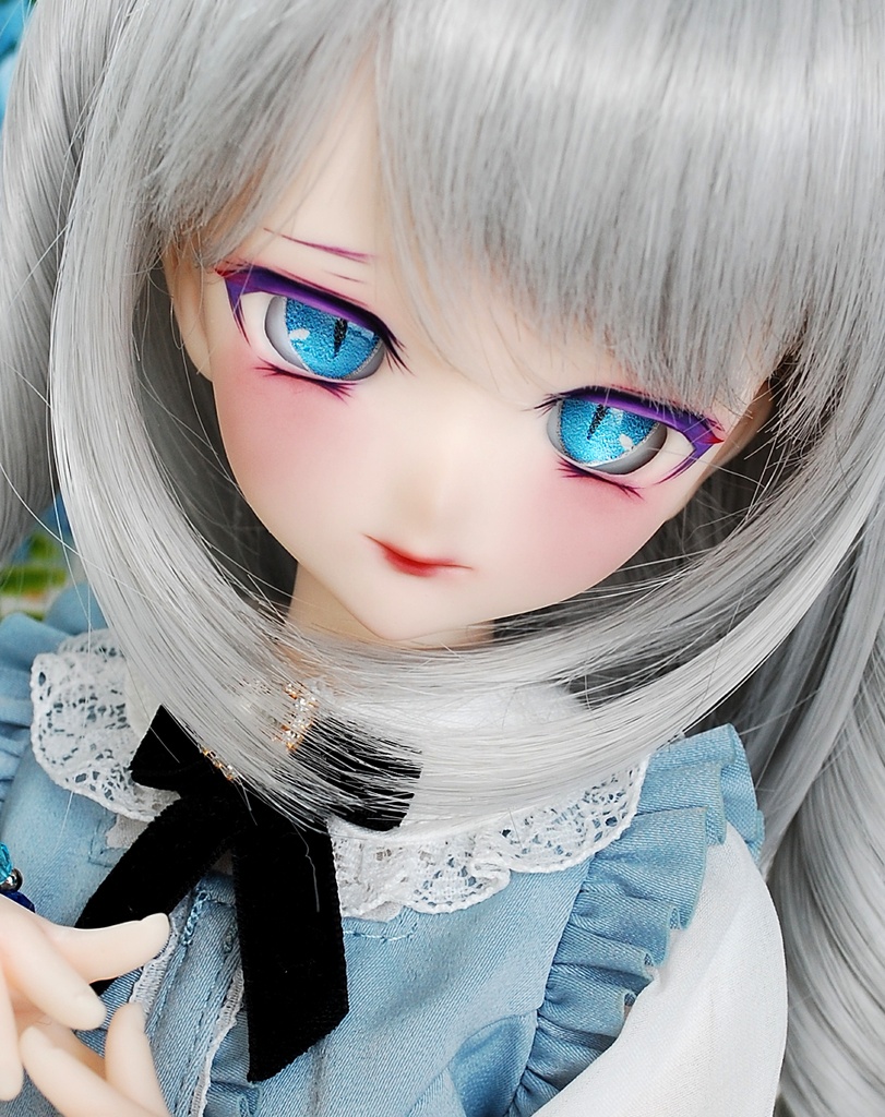 【SOLD OUT】儚い美しさ/Ephemeral Beauty DDH-10(セミホワイト肌)カスタムヘッド+自作レジンアイ+自作ブレスレット