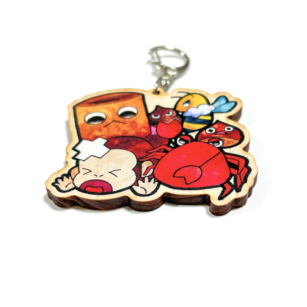 【ウッドキーホルダー】さるかに合戦