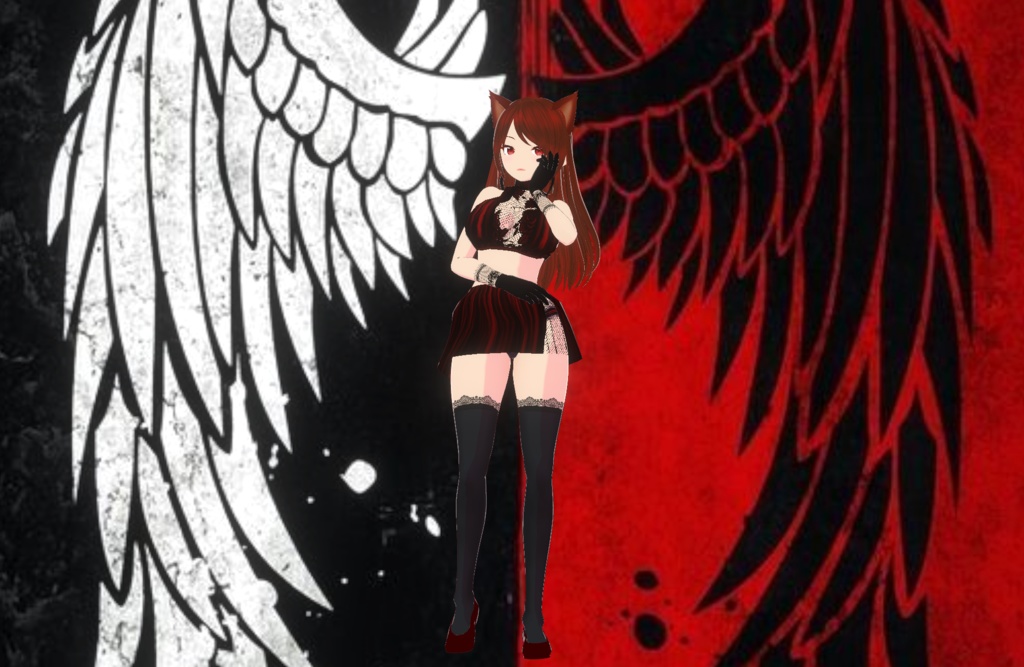 Nami Long hair version (Vroid Model and VRM)