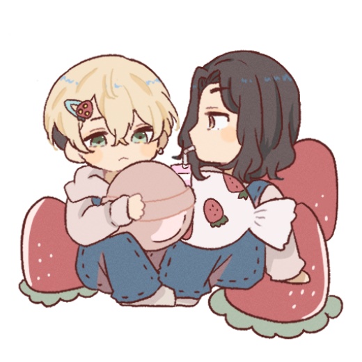 ばじふゆ　アクリルキーホルダー　いちご