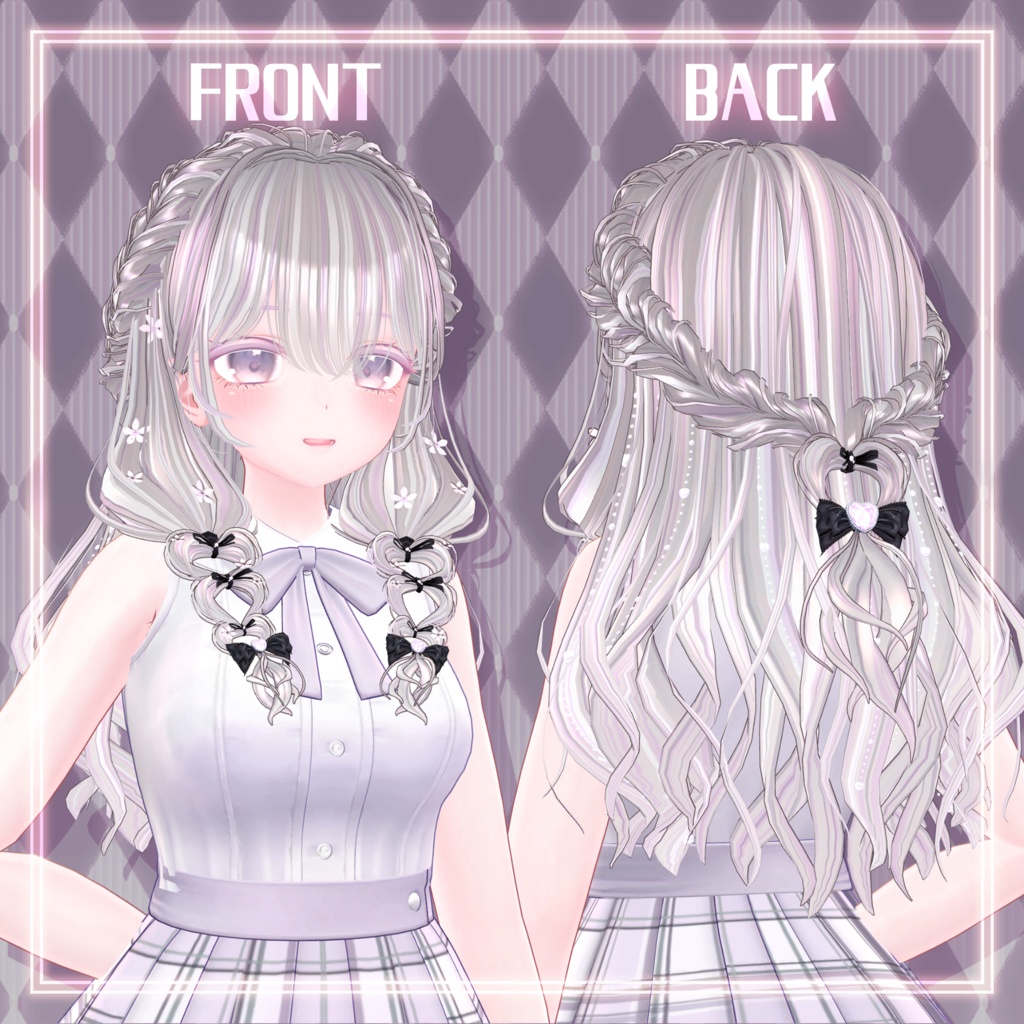 ≪5アバター対応≫ AQUAVIT HAIR ≪VRC想定≫