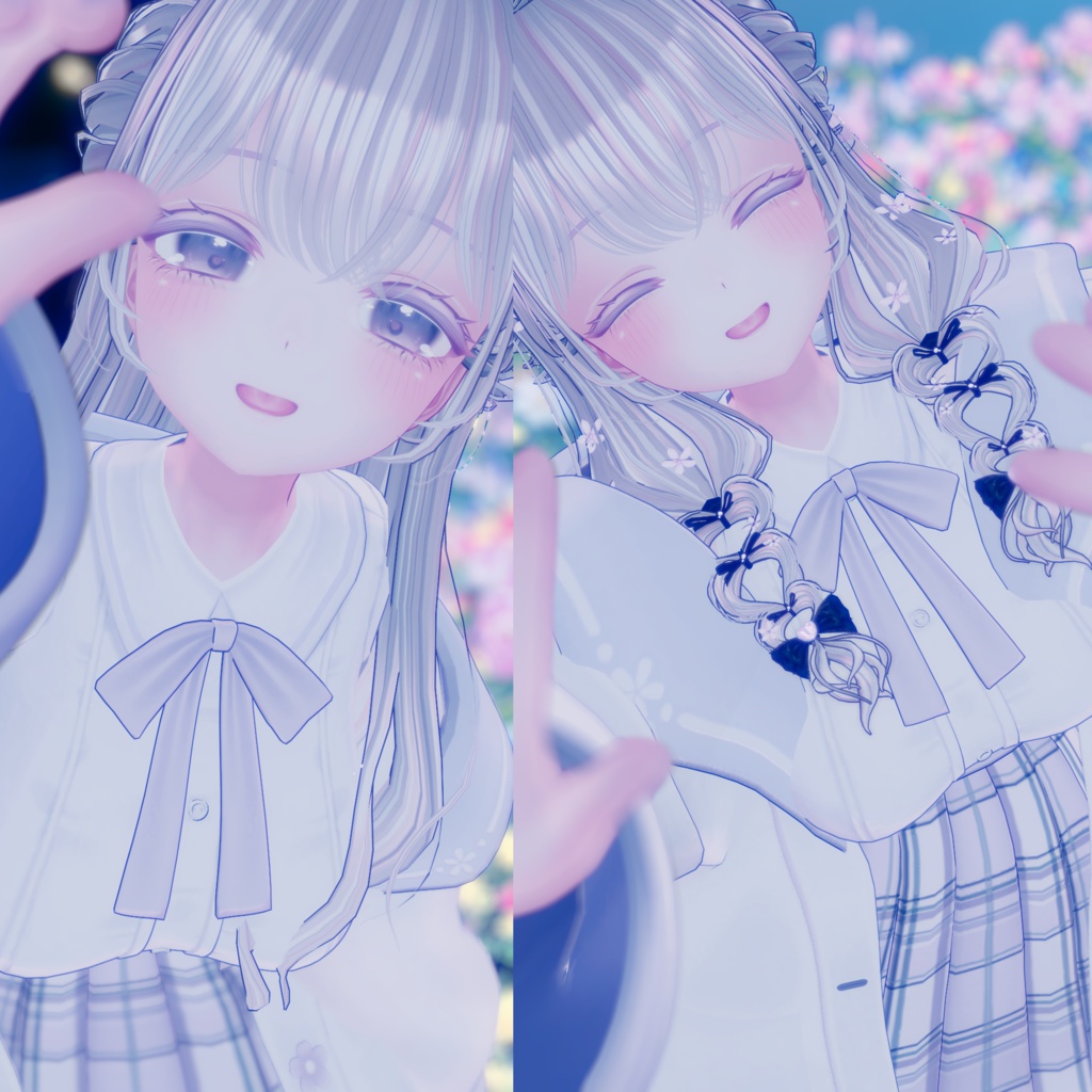 ≪5アバター対応≫ AQUAVIT HAIR ≪VRC想定≫