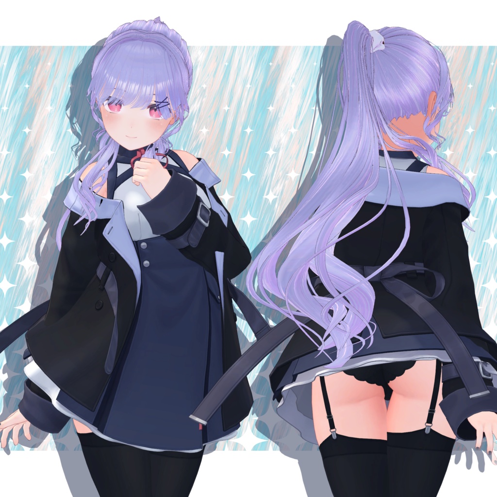 ≪5アバター対応≫ SUNRISE_HAIR ≪VRC想定≫