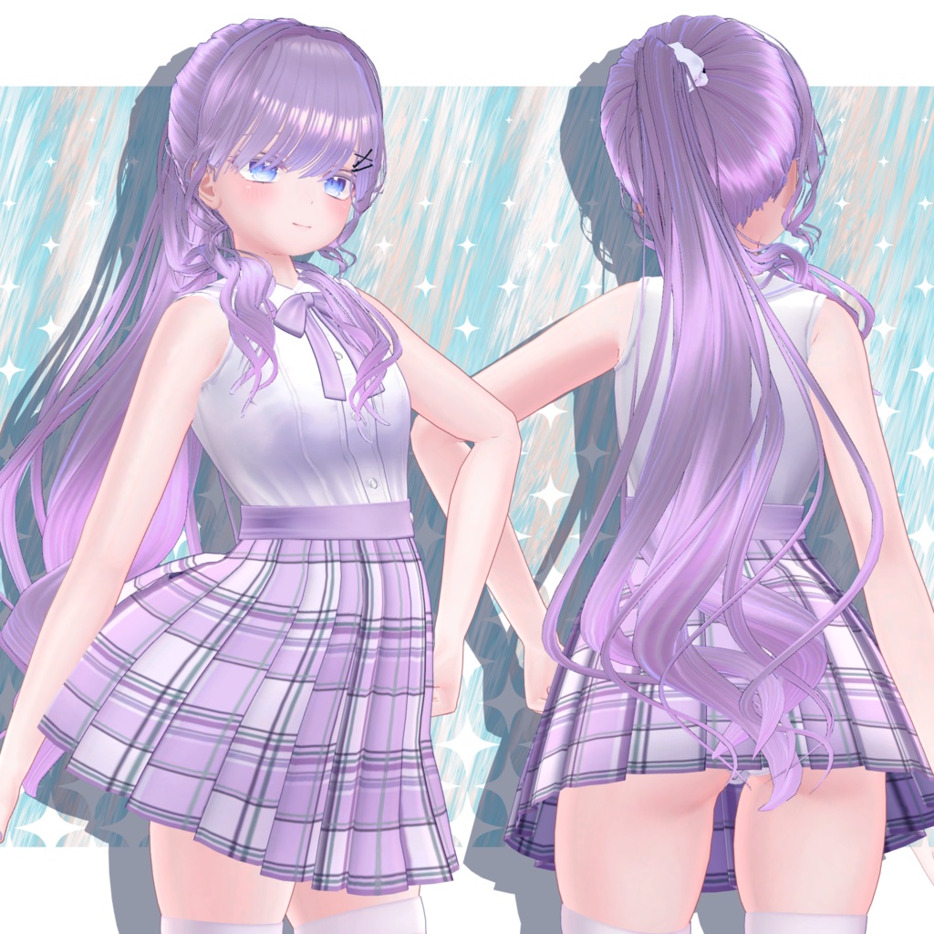 ≪5アバター対応≫ SUNRISE_HAIR ≪VRC想定≫