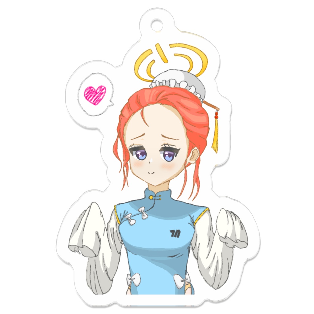 ユズのアクリルキーホルダー　チャイナ服ver.