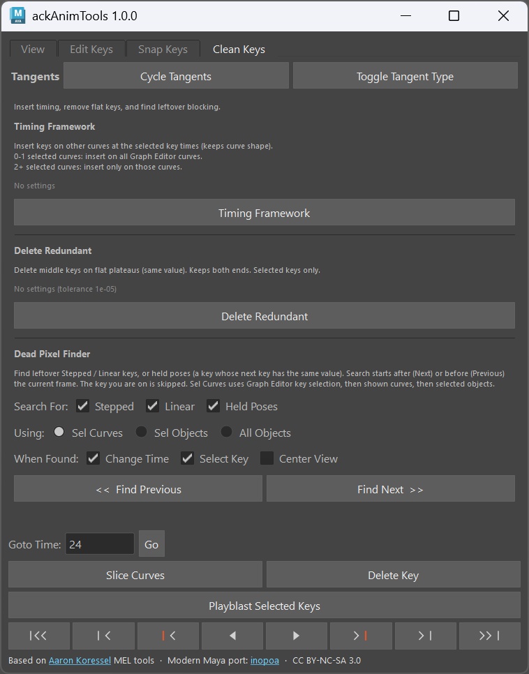 ackAnimTools | Maya Graph Editor 補助ツール