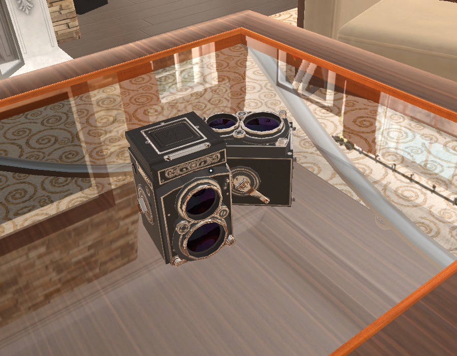 二眼レフカメラ(VRChat向けアクセサリー)