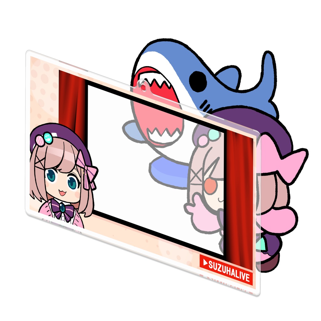 【非公式】鈴原るる ライブウィンドウキーホルダー【全2種】