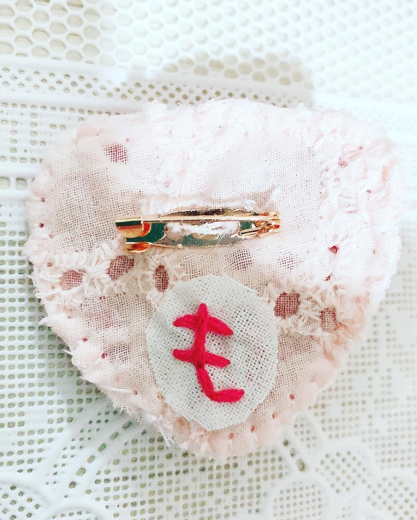 ハートのベア★ブローチ