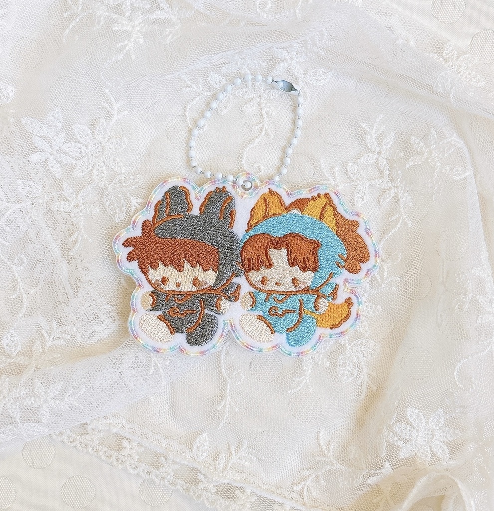 ケモ利土刺繍ストラップ