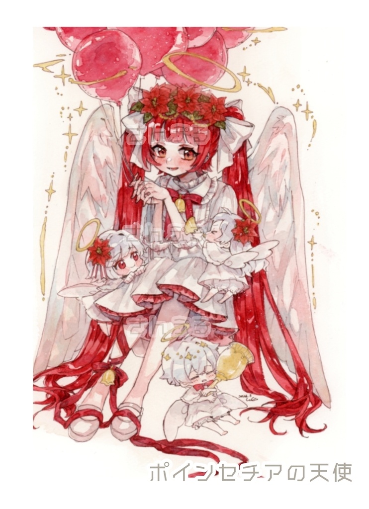 透明水彩イラストポストカード【2026年制作】