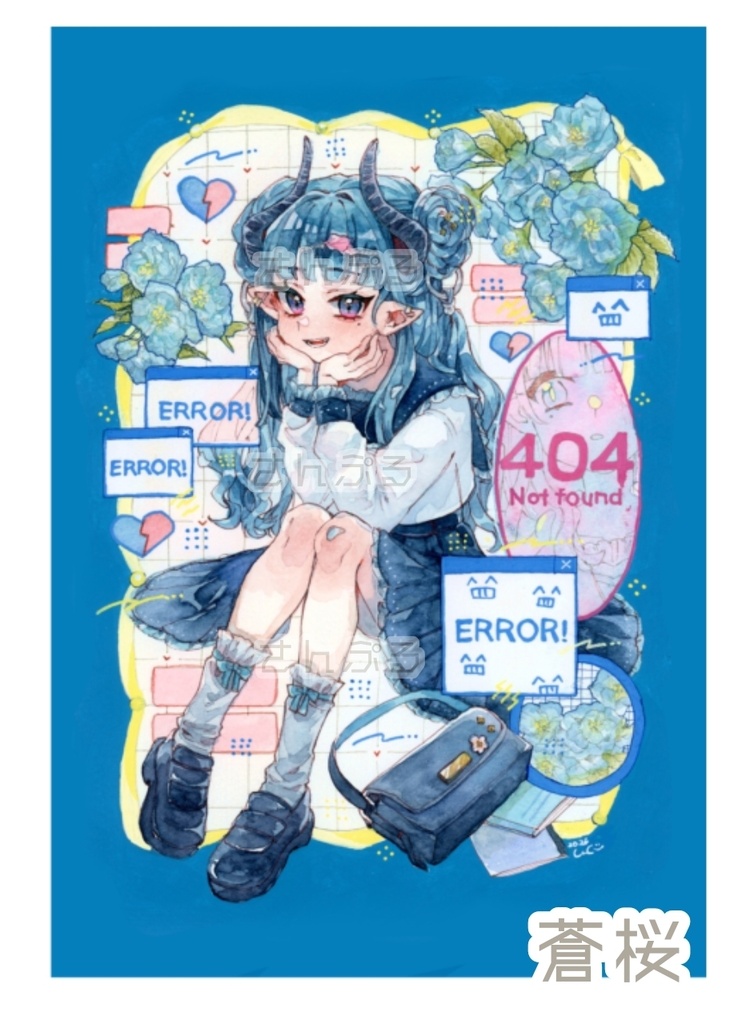 透明水彩イラストポストカード【2026年制作】