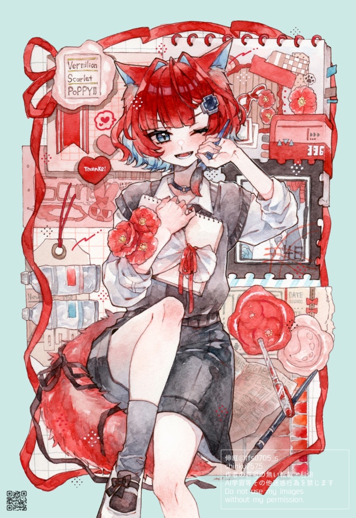 透明水彩原画(B5〜A4)