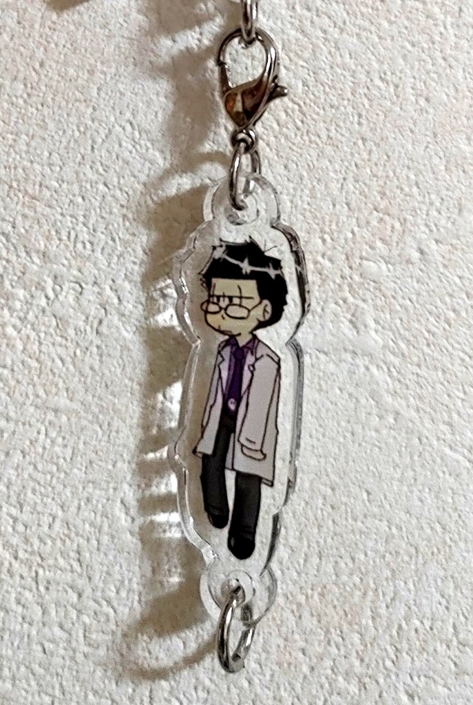 連結アクリルチャーム3個セット:カラ松(バスケ)、一松(ドクター)、注射器(一松ドクターの)