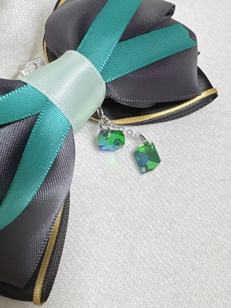 【原神】 アルハイゼン イメージリボン《バッグチャーム/シュシュ選択可》