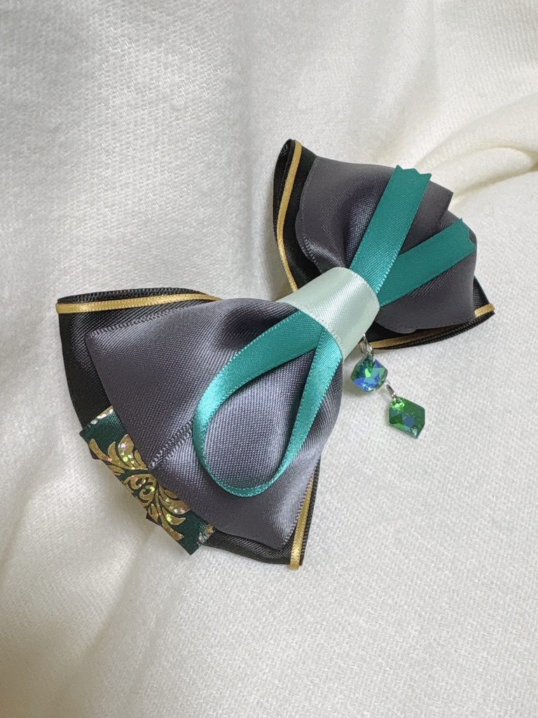 【原神】 アルハイゼン イメージリボン《バッグチャーム/シュシュ選択可》