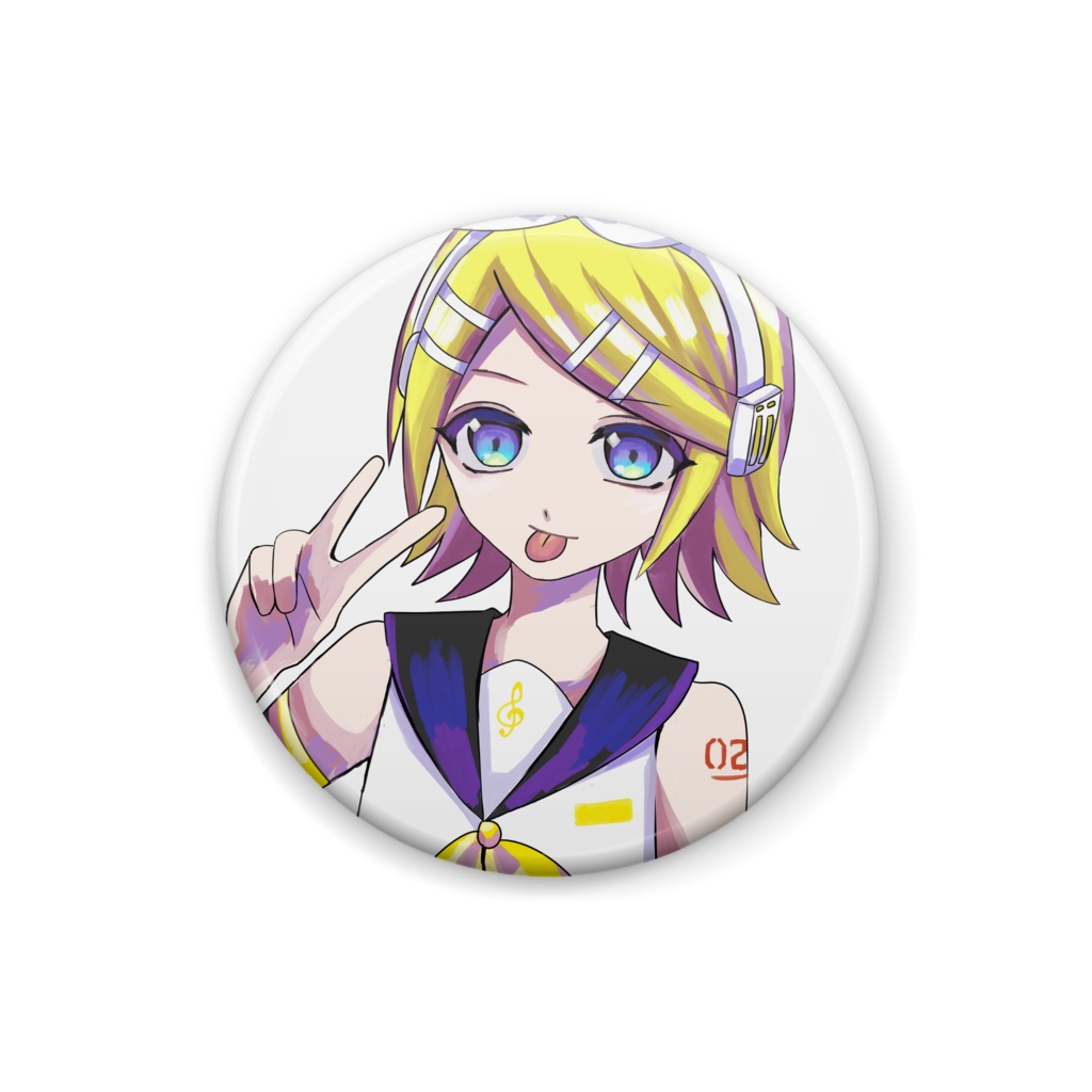 鏡音リンちゃん缶バッジ