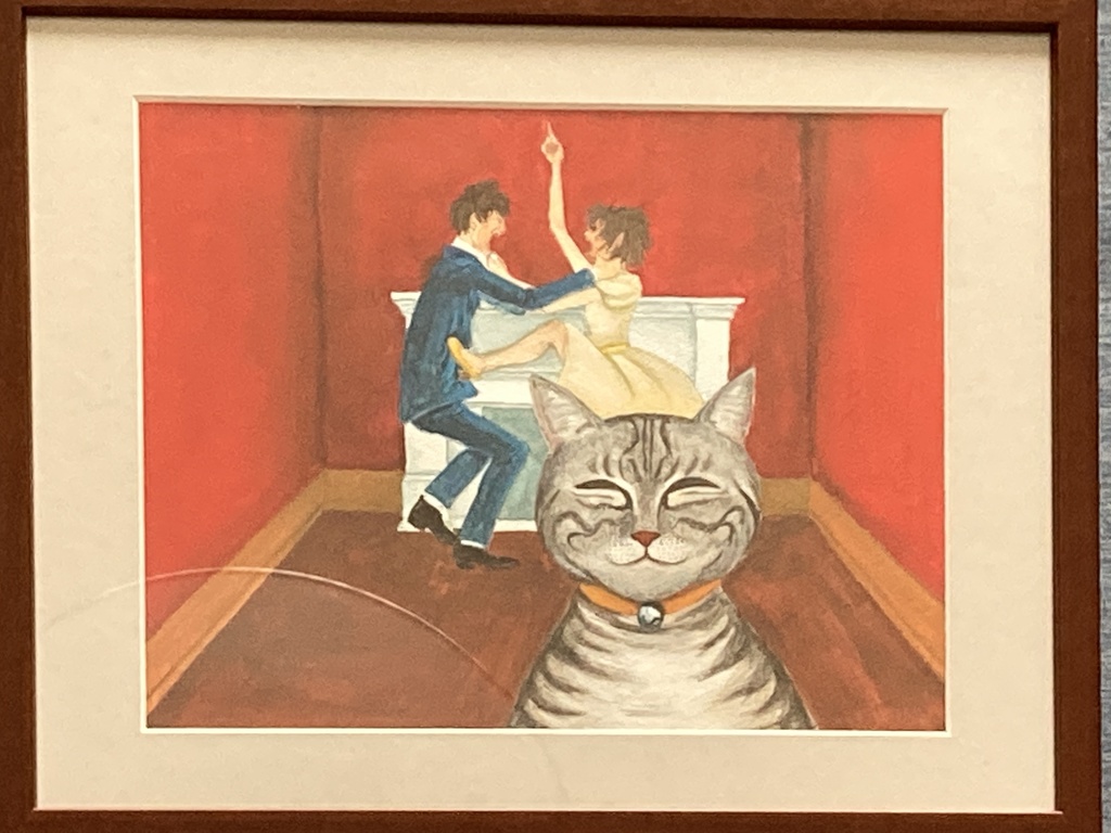 いろどりちゃん の水彩画　原画　額入り いろどりちゃん の水彩画 原画 額入り