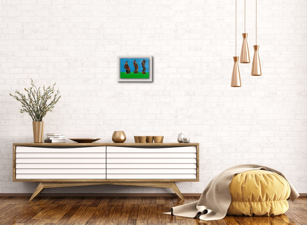 3つのトルソー(青)