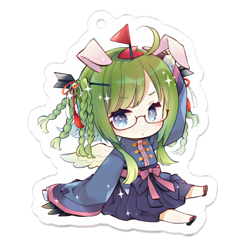 F氏アクリルキーホルダー(コーティング無)