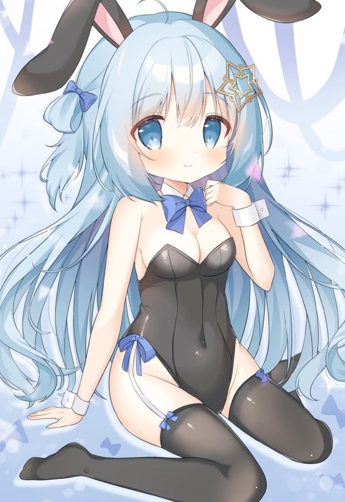 真白ユキ黒バニー下敷き(A4サイズ)🐰