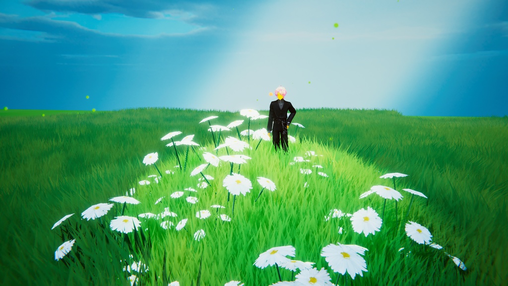 VRchat/unity Ghibli Style Grass-スタジオジブリ風の草