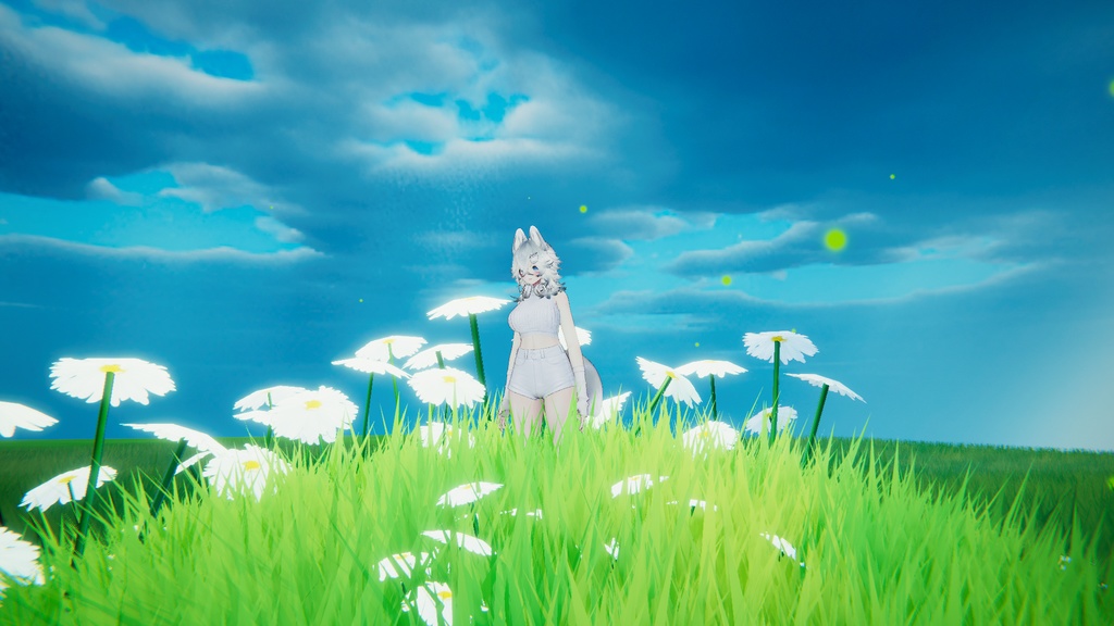 VRchat/unity Ghibli Style Grass-スタジオジブリ風の草