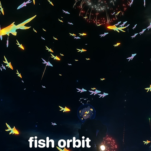 Whispering Fish 3 in one (Halo/Accessory / VFX)- 水の幻想アクセサリー【VRChat対応】