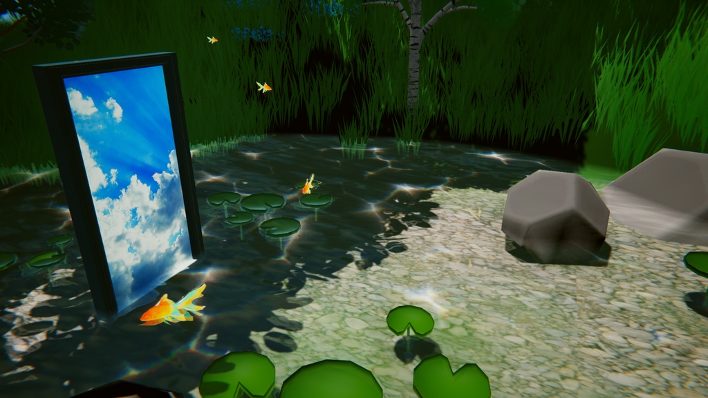 VRchat/unity Ghibli Style Water Lake Shader ジブリ風・湖水シェーダー