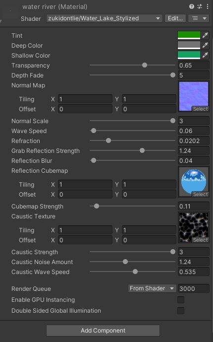 VRchat/unity Ghibli Style Water Lake Shader ジブリ風・湖水シェーダー
