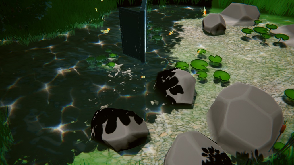 VRchat/unity Ghibli Style Water Lake Shader ジブリ風・湖水シェーダー