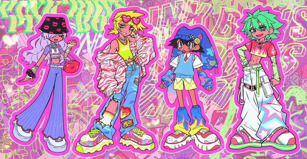 ぴんくアクリルキーホルダー