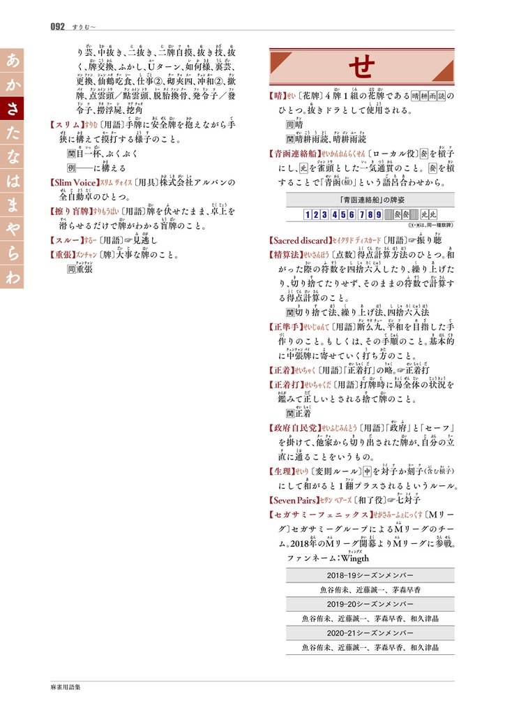 【サブスク版】『麻雀用語集』(今後更新されるベータ版全てこちらからダウンロード可)