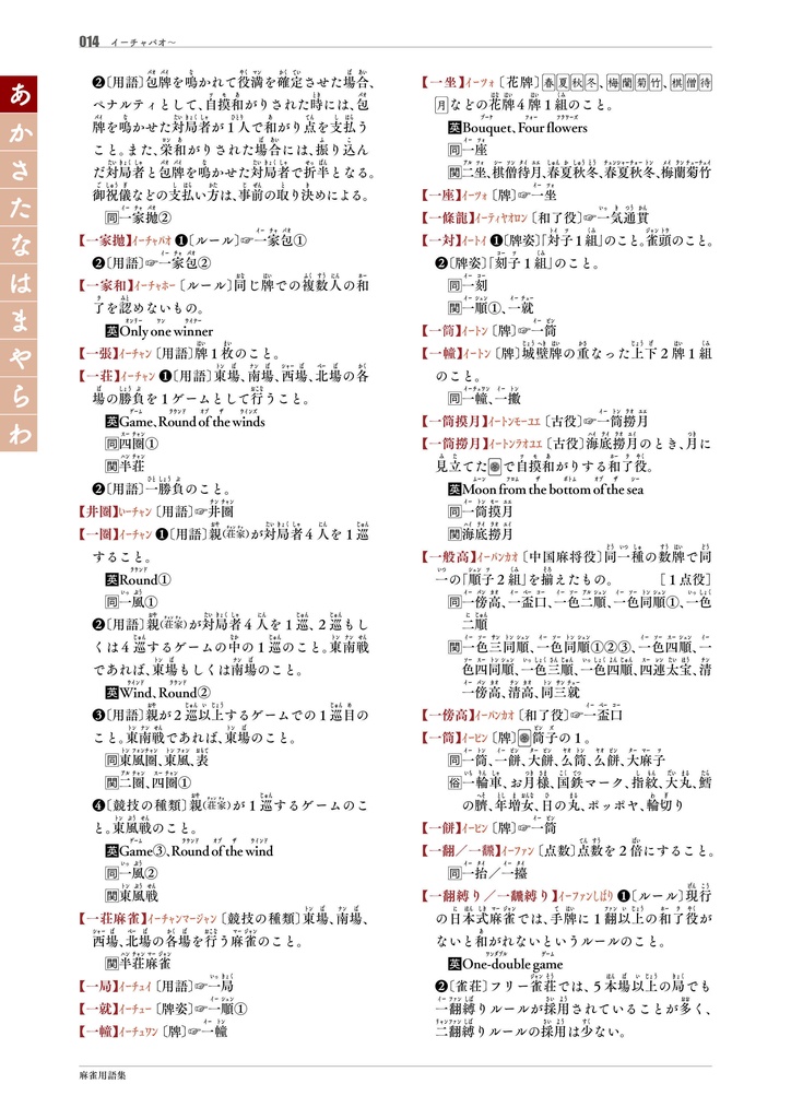 【サブスク版】『麻雀用語集』(今後更新されるベータ版全てこちらからダウンロード可)