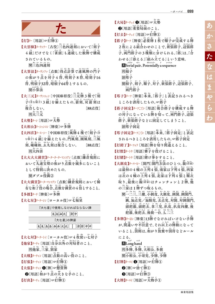 【サブスク版】『麻雀用語集』(今後更新されるベータ版全てこちらからダウンロード可)