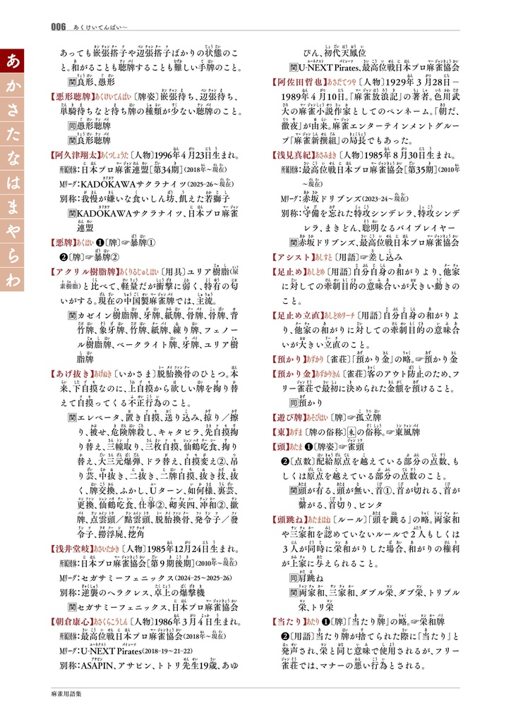 【サブスク版】『麻雀用語集』(今後更新されるベータ版全てこちらからダウンロード可)