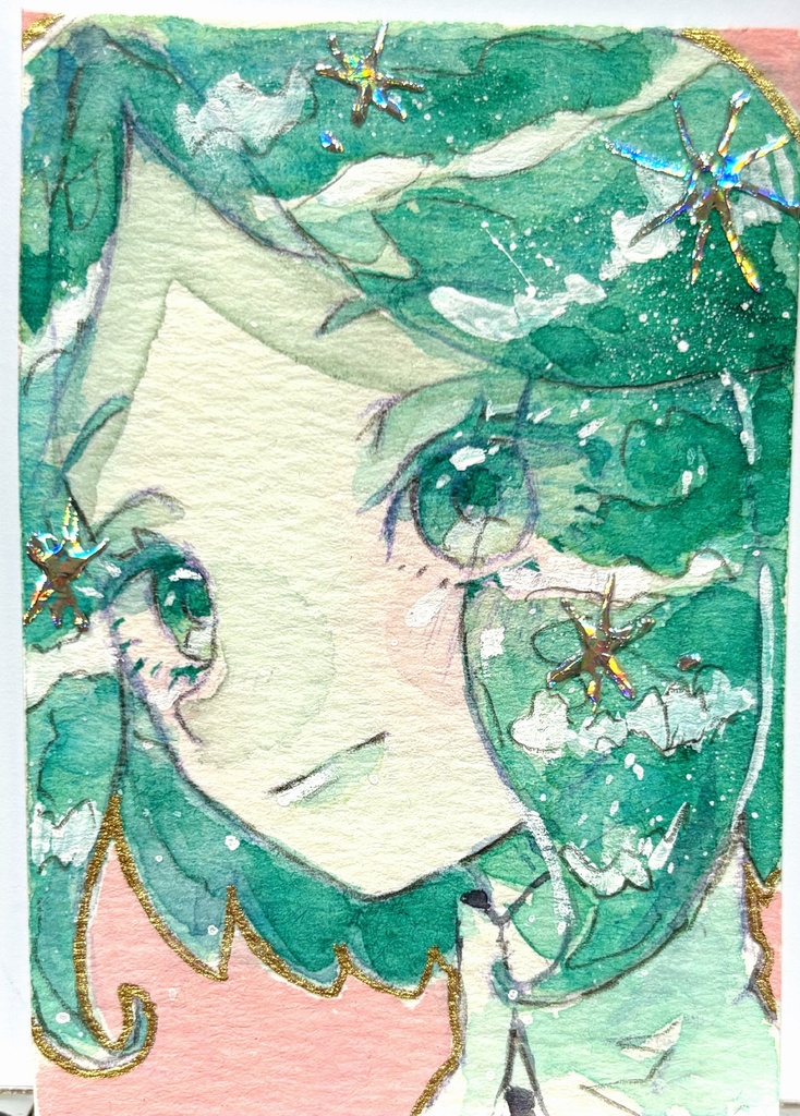 フォス　箔押しミニ原画