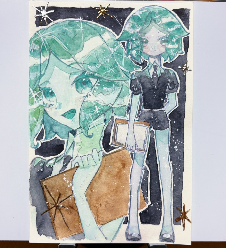 フォスフォフィライト　箔押し原画