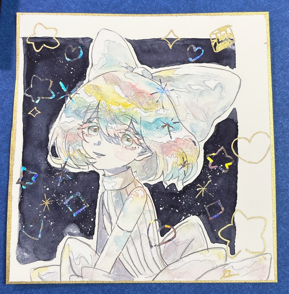 ダイヤちゃん 箔押し原画