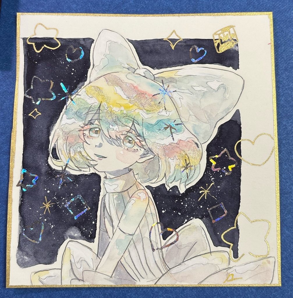 ダイヤちゃん 箔押し原画