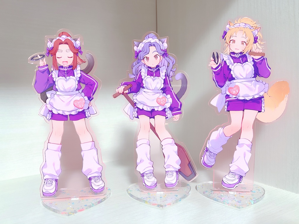 【再販】ねこじゃ~じめいどピンクアクスタ(四年生)