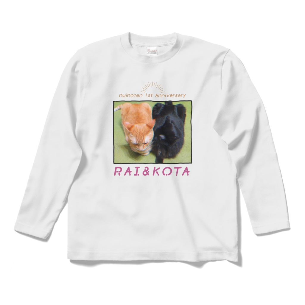 縫野てん愛猫ロングスリーブTシャツ