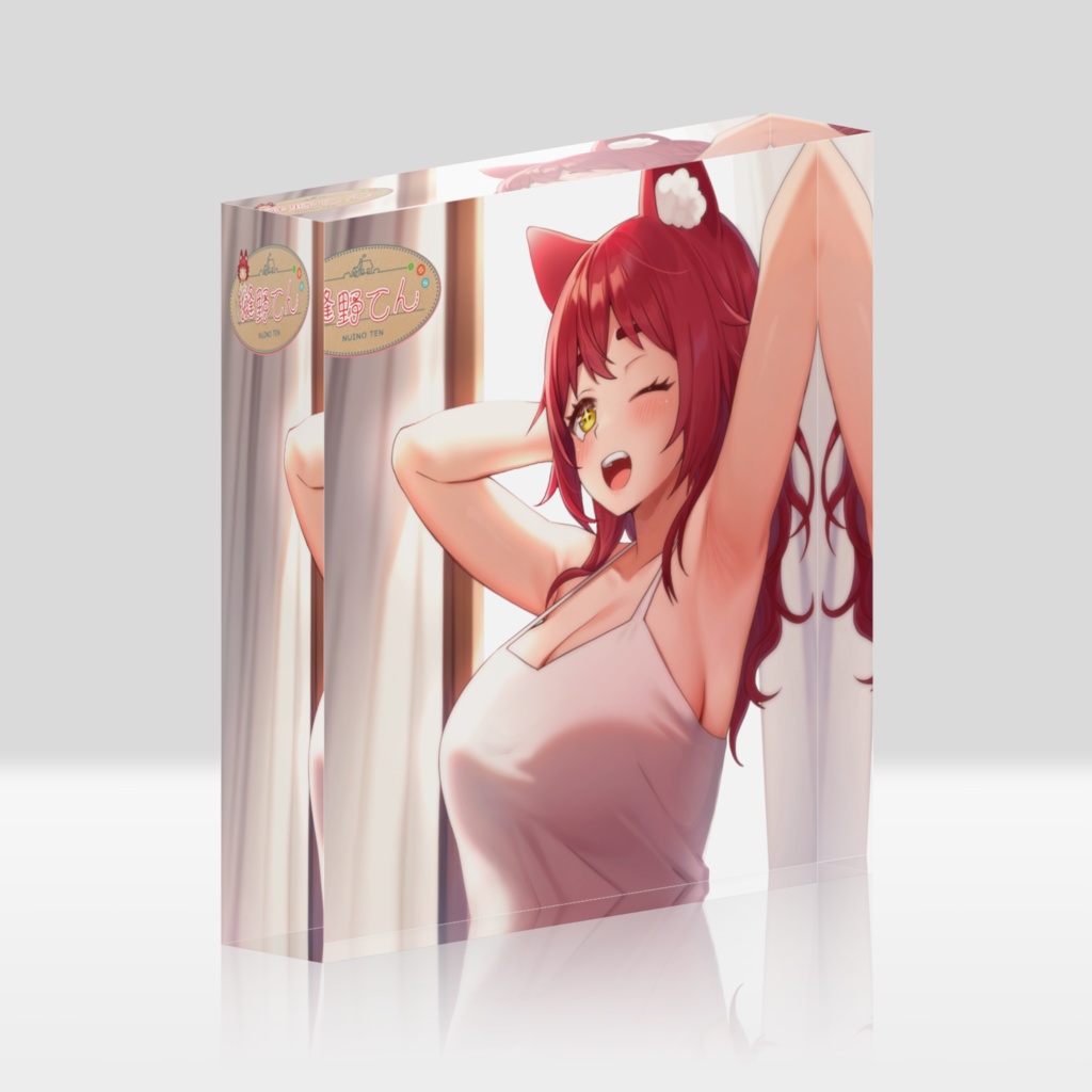 縫野てんアクリルブロック（朝）