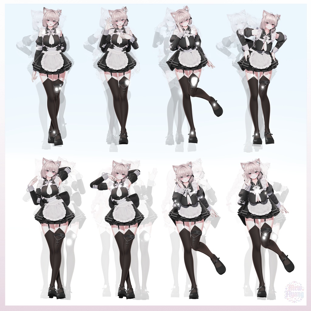 【無料7種】24種_Mew_Pose_Ver.0