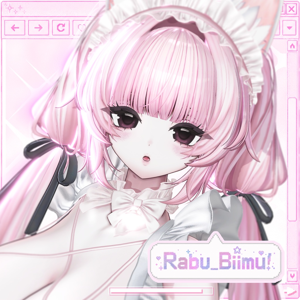 Mayoまよ用+Milltinaミルティナ用] 𝓡𝓪𝓫𝓾_𝓑𝓲𝓲𝓶𝓾! Face+Body+Eye MakeUp