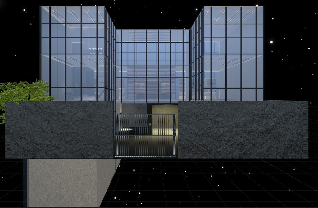 コンテンポラリー風な建物(エレベーター付き)@Vket2021出展